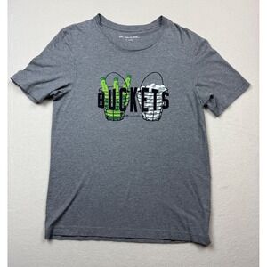 TravisMathew Buckets Graphic Tee Shirt Small Golf Beer Bottles Funny Gray‎